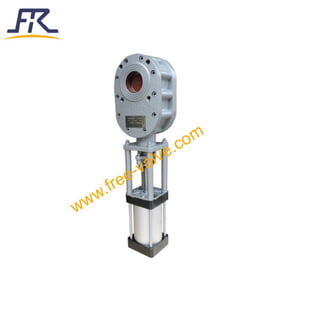 Pneumatic thin type metal double disc gate valve01 