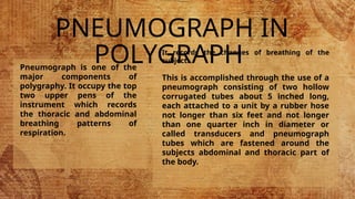 Polygraphy Components Development and Role of Pneumograph in Polygraph Technology | PPTX