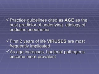 Pediatric Community Acquired Pneumonia