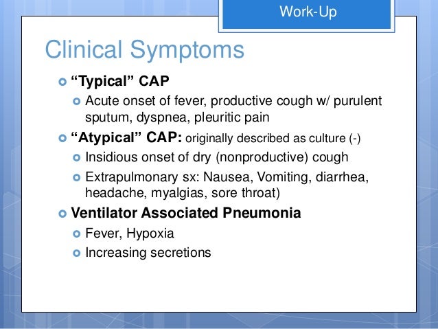 Diagnosis & Mangement of Community-Acquired Pneumonia 