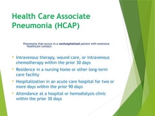 Hcap Definition PNEUMONIA information powerpoint education | PPTX