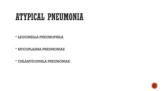 pneumonia in adults. causes, epidemiology, clinical presentation and ...
