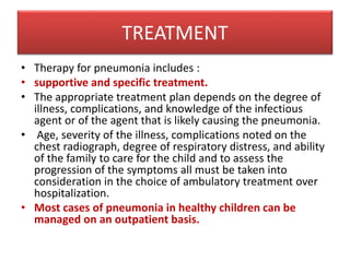 Pneumonia in children