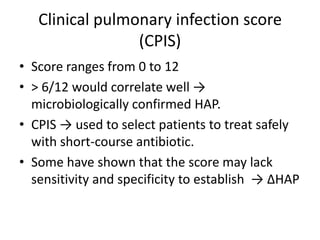 Pneumonia in hospitalized patients - Diagnostic Strategy | PPTX