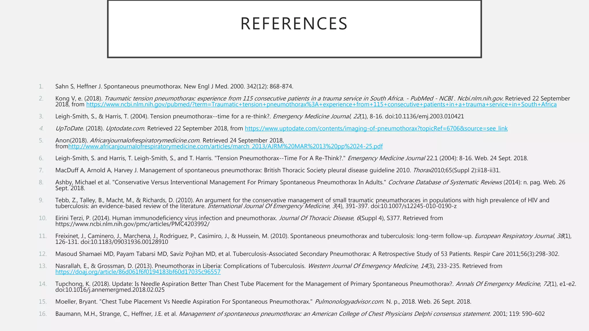 Pneumothorax | PPTX