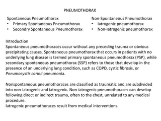 Pneumothorax 