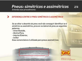 Pneus simétricos e assimétricos