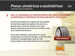 Pneus simétricos e assimétricos