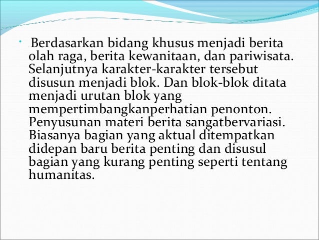 Contoh Naskah Radio Berita Aneka Macam Contoh