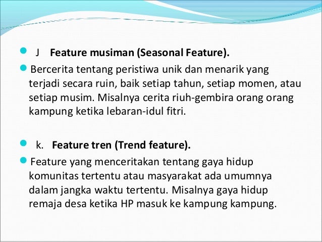 Contoh Feature Sekolah - Simak Gambar Berikut