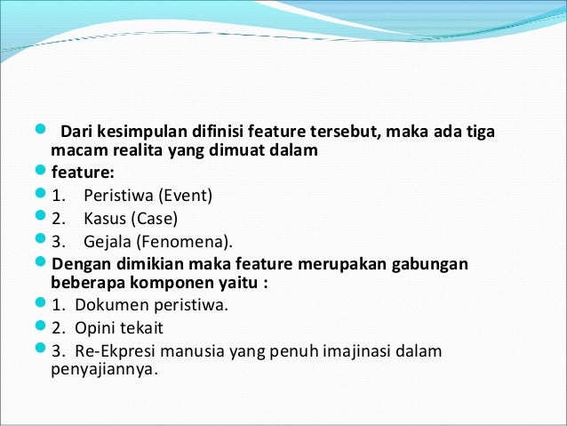 PENULISAN NASKAH BERITA RADIO FEATURE & DOKUMENTER 