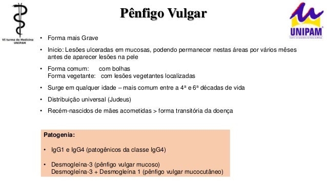 Pênfigo Vulgar (Caso clínico Lesões Vesicobolhosas e