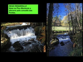 REGO REBARDILLE
Nace no Pico Montouto e
discorre polo concello das
Pontes.
 