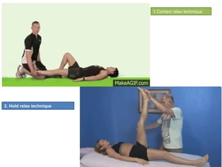 2. Hold relax technique
1.Contact relax technique
 