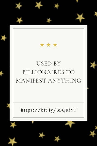 BILLIONAIRES USE THIS TO MANIFEST ANYTHING 100 TIMES FASTER