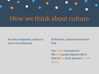Retrium Culture and Core Values | PDF