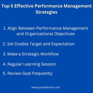 Top 5 Effective Performance Management Strategies