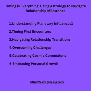 Timing is Everything: Using Astrology to Navigate Relationship Milestones