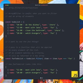 Array#filter in JavaScript explained + implementation