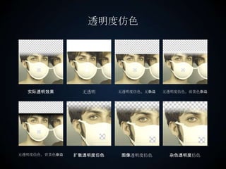 透明度仿色实际透明效果无透明无透明度仿色、无杂边无透明度仿色、前景色杂边无透明度仿色、背景色杂边扩散透明度仿色图像透明度仿色杂色透明度仿色