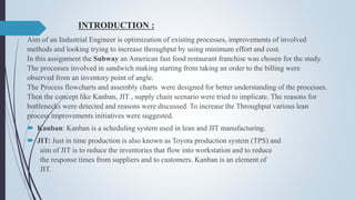 Lean and Process Improvement Implementation at Subway Restaurant | PPT