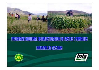 MINISTERIO DE AGRICULTURA   Instituto Nacional de Investigación Agraria
 