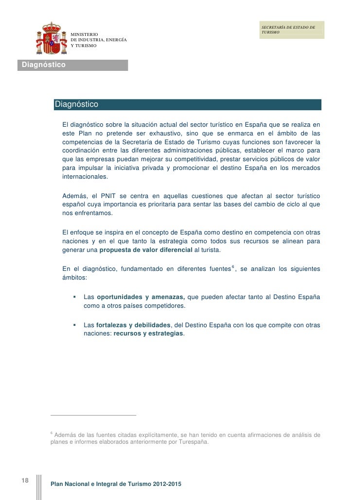 Plan Nacional E Integral De Turismo
