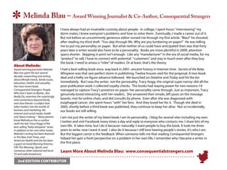 *       Melinda Blau – Award Winning Journalist & Co-Author, Consequential Strangers
                                     ...