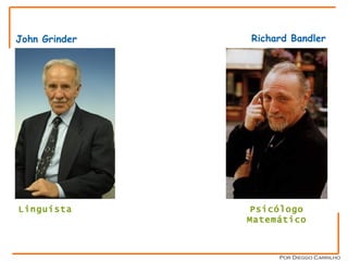 John Grinder Richard Bandler Universidade de Santa Cruz Califórnia Linguísta Psicólogo Matemático Por Dieggo Carrilho 