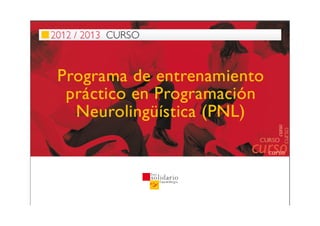 Programa de entrenamiento práctico en PNL