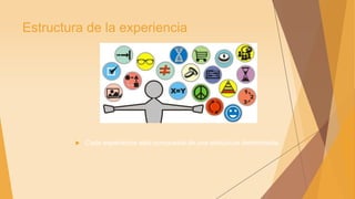 Estructura de la experiencia
 Cada experiencia esta compuesta de una estructura determinada.
 