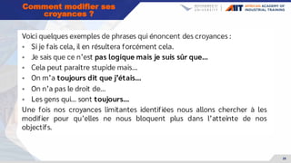 28
Comment modifier ses
croyances ?
 
