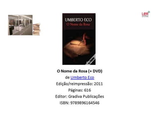Livros adquiridos no âmbito das atividades do PNL 2011-12 e outras novidades