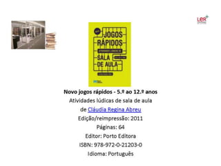 Livros adquiridos no âmbito das atividades do PNL 2011-12 e outras novidades