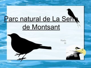 Parc natural de La Serra
de Montsant
Radu
6t

 