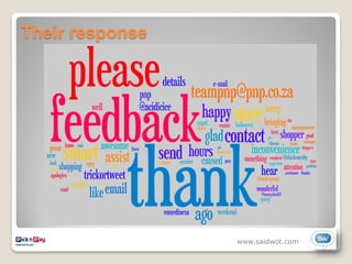 Their response




                 www.saidwot.com
 