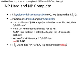 Algorithm analysis with NP hard, NP complete.pptx