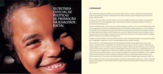 POLÍTICA NACIONAL DE PROMOÇÃO DA IGUALDADE RACIAL 
