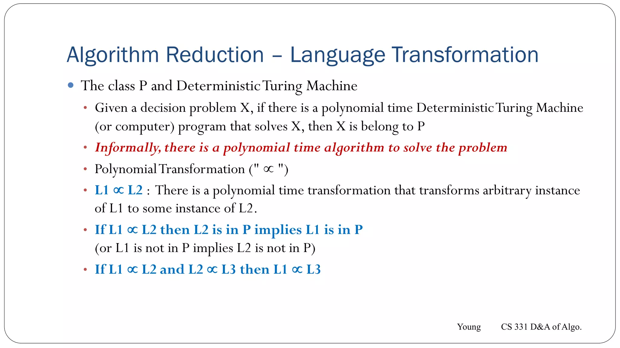 P, NP, NP-Complete, and NP-Hard | PPT