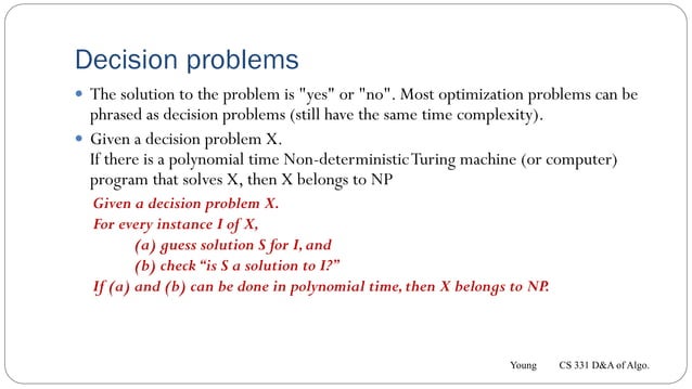 P, NP, NP-Complete, and NP-Hard | PPT