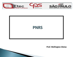 PNRS
Prof. Wellington Aleixo
 