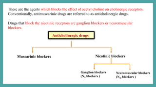 DRUGS ACTING ON PERIPHERAL NERVOUS SYSTEM | PPTX