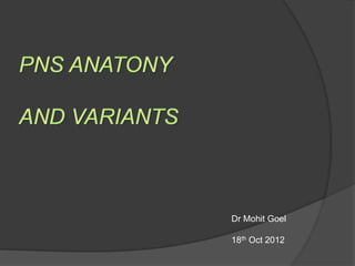 Dr Mohit Goel
18th Oct 2012
 