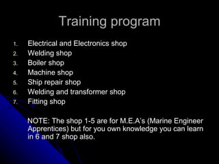 Usmc Apprentice Program Pnsc marine engineer apprentice training program | PPT