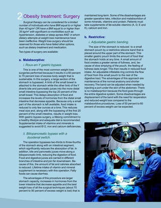 Drug and surgical treatment of obesity | PDF