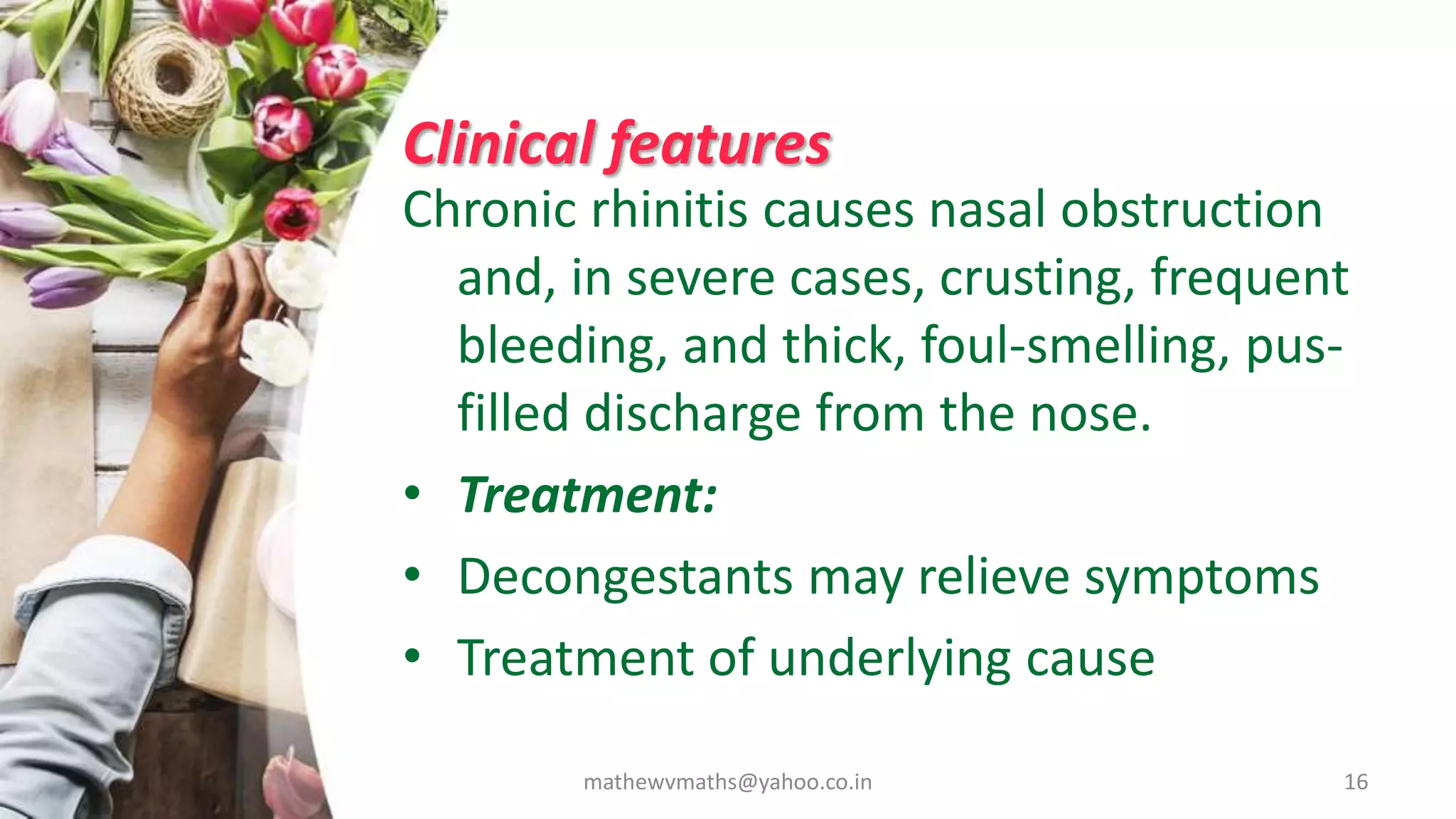 Nasal and Para nasal inflammatory disease PPT | PPTX