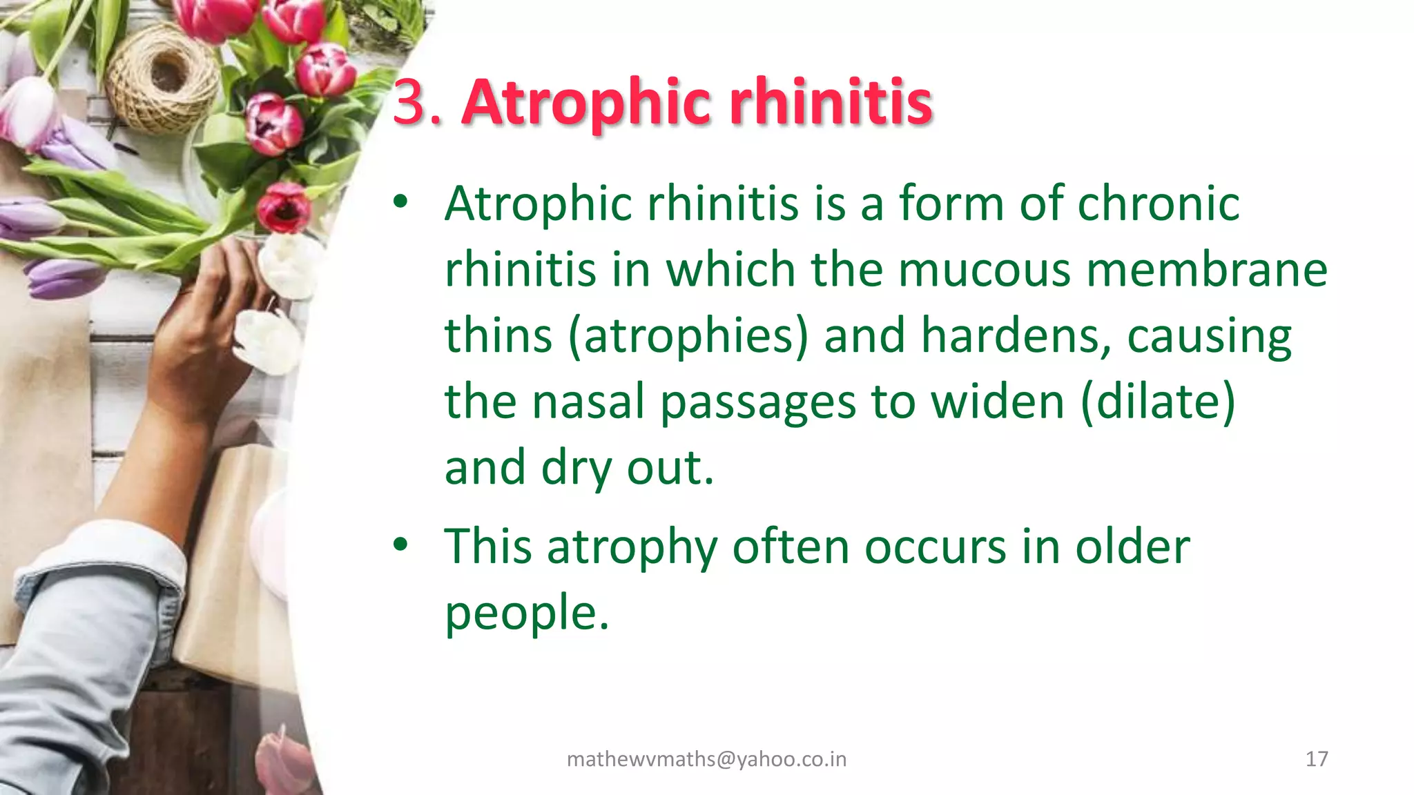 Nasal and Para nasal inflammatory disease PPT | PPTX