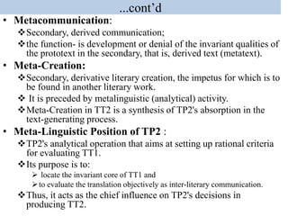 Translation studies and Comparative Literature | PPTX