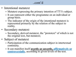 Translation studies and Comparative Literature | PPTX