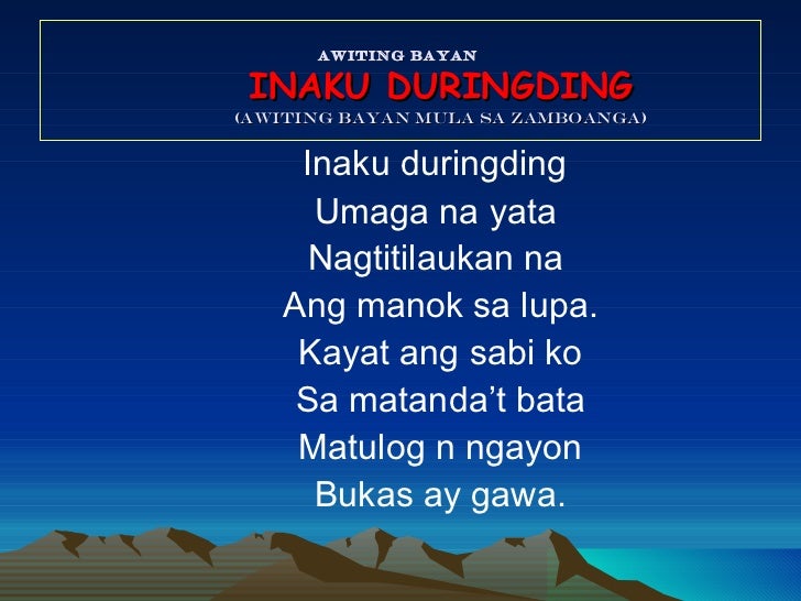 panitikan ng rehiyon